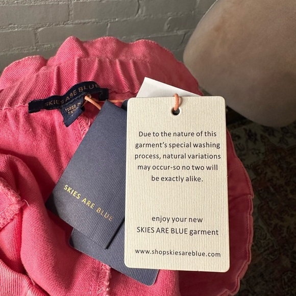 NWT Skies are Blue Pink Denim Shorts - Picture 13 of 13